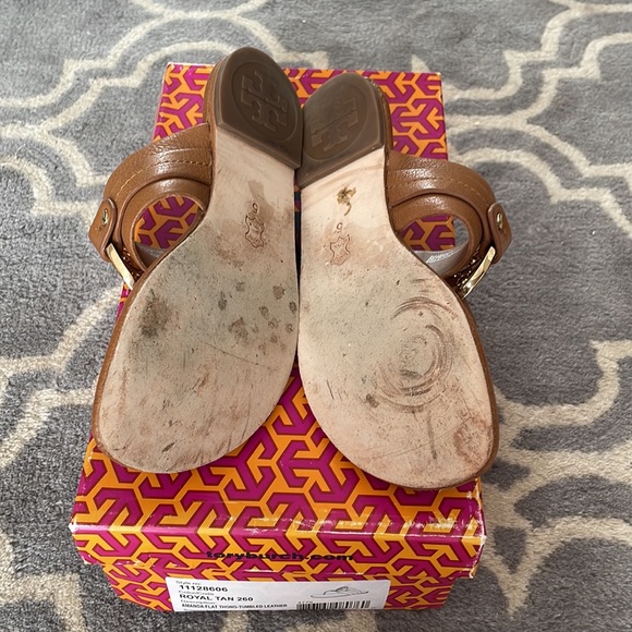 Tory Burch Amanda Flat Sandal Size 5 - Picture 3 of 6
